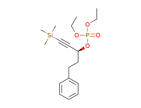 (S)-diethyl 5-phenyl-1-(trimethylsilyl)pent-1-yn-3-yl phosphate