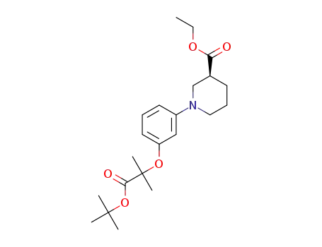 ethyl (S)-1-(3-((1-(tert-butoxy)-2-methyl-1-oxopropan-2-yl)oxy)phenyl)piperidine-3-carboxylate