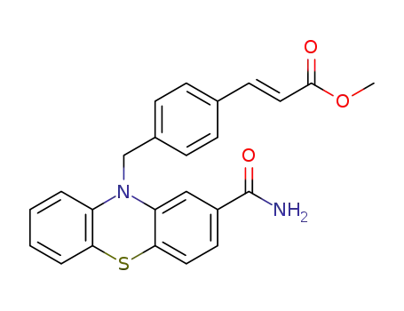 methyl (E)-3-[4-(2-cyano-10H-phenothiazin-10-ylmethyl)phenyl]acrylate