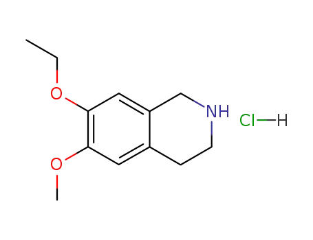 Molecular Structure of 63905-74-8 (7-ethoxy-6-methoxy-1,2,3,4-tetrahydroisoquinolinium chloride)