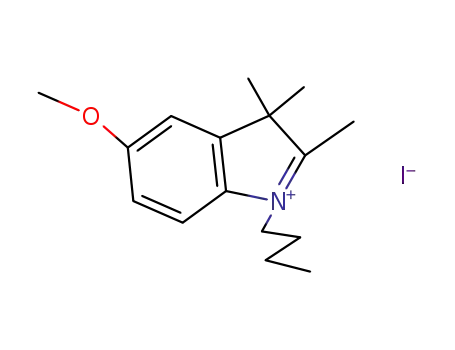 1-butyl-5-methoxy-2,3,3-trimethyl-3H-indol-1-ium iodide