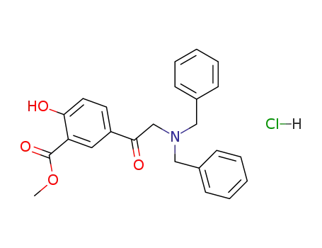 Benzoic acid, 5-[[bis(phenylmethyl)amino]acetyl]-2-hydroxy-, methyl
ester, hydrochloride