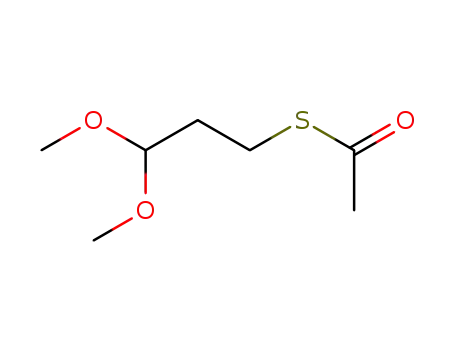 Molecular Structure of 128352-00-1 (Ethanethioic acid, S-(3,3-dimethoxypropyl) ester)