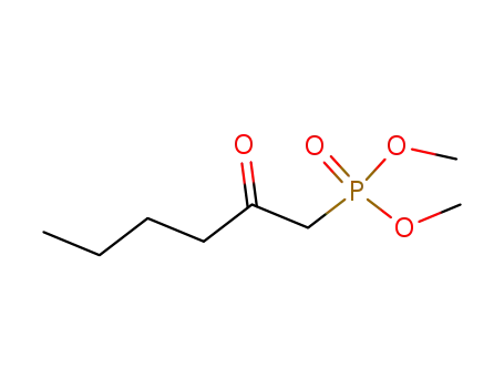 Molecular Structure of 61728-15-2 (Phosphonic acid, (2-oxohexyl)-, dimethyl ester)