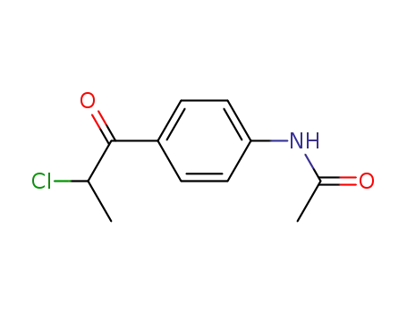 Molecular Structure of 81112-08-5 (N-[4-(2-CHLOROPROPANOYL)PHENYL]ACETAMIDE)