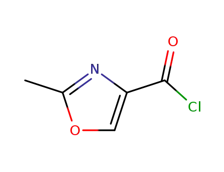 Molecular Structure of 62348-22-5 (4-Oxazolecarbonyl chloride, 2-methyl- (9CI))