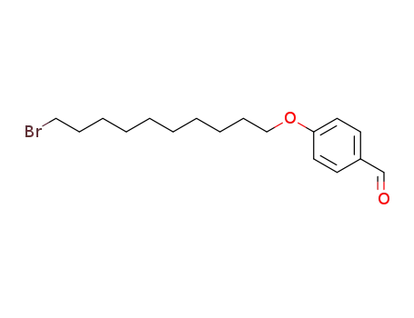 Molecular Structure of 143773-73-3 (Benzaldehyde, 4-[(10-bromodecyl)oxy]-)