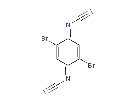(E,E)-2,5-Dibrom-N,N'-dicyan-1,4-benzochinondiimin