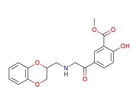 methyl 5-<<<(2,3-dihydro-1,4-benzodioxan-2-yl)methyl>amino>acetyl>-2-hydroxybenzoate