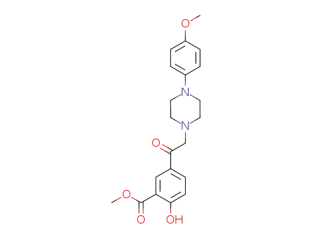 2-Hydroxy-5-{2-[4-(4-methoxy-phenyl)-piperazin-1-yl]-acetyl}-benzoic acid methyl ester
