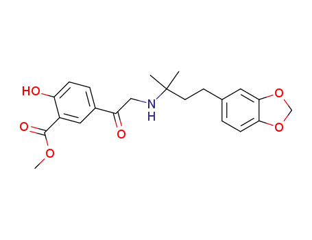 5-[2-(3-Benzo[1,3]dioxol-5-yl-1,1-dimethyl-propylamino)-acetyl]-2-hydroxy-benzoic acid methyl ester