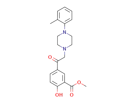 methyl 2-hydroxy-5-<2-<4-(2-methylphenyl)-1-piperazinyl>acetyl>benzoate