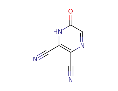 Molecular Structure of 57005-60-4 (6-OXO-1,6-DIHYDROPYRAZINE-2,3-DICARBONITRILE)