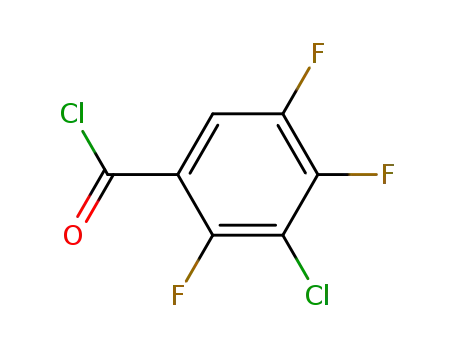 Molecular Structure of 101513-78-4 (3-CHLORO-2,4,5-TRIFLUOROBENZOYL CHLORIDE)