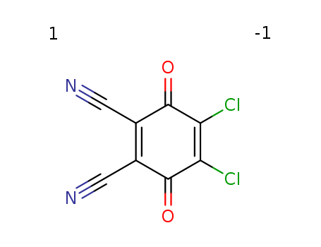84-58-2,2,3-Dichloro-5,6-dicyano-1,4-benzoquinone,DDQ (oxidizing agent);2,3-Dicyano-5,6-dichlorobenzoquinone;5,6-Dicyano-2,3-dichloro-p-benzoquinone;4,5-Dichloro-3,6-dioxo-1, 4-cyclohexadiene-1,2-dicarbonitrile;1,4-Cyclohexadiene-1,2-dicarbonitrile,4,5- dichloro-3,6-dioxo-;2,3-Dichloro-5,6-dicyano-p-quinone;5,6-Dichloro-2,3-dicyano-p-benzoquinone;Dichlorodicyano-p-benzoquinone;1,2-Dichloro-4,5-dicyanobenzoquinone;Dichlorodicyanoquinone;4-benzoquinone;1,2-Dicarbonitrile-4,5-dichloro-3,6-dioxo-1,4-cyclohexadiene;