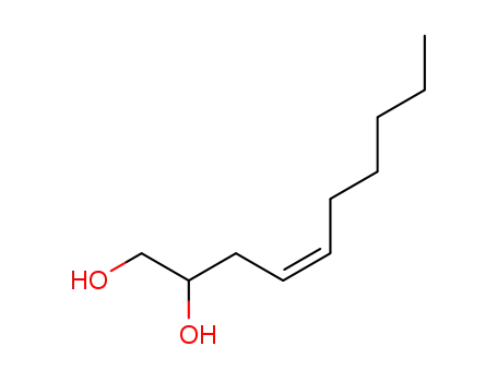 Molecular Structure of 89616-41-1 (4-Decene-1,2-diol, (Z)-)