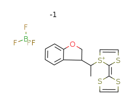 1-<1-(2,3-dihydrobenzofuran-3-yl)ethyl>tetrathiafulvalen-1-ium tetrafluoroborate