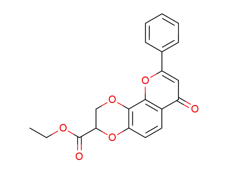 7,8-<2-(Ethoxycarbonyl)-ethylenedioxy>-2-phenyl-4H-1-benzopyran-4-one