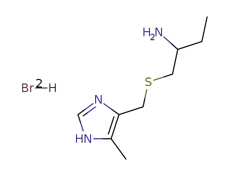 rac-1-<(5-Methylimidazol-4-yl)methylthio>-2-butyl-Dihydrobromid