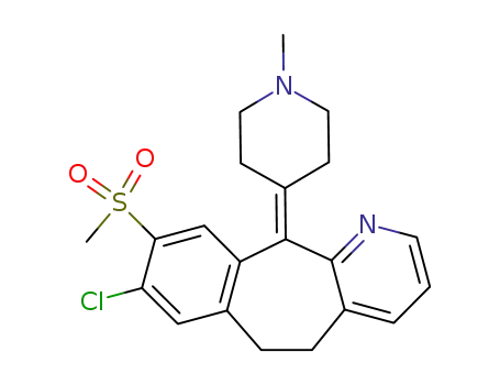 8-chloro-7-(methylsulfonyl)-5-(4'-N-methylpiperidylidene)-4-aza-10,11-dihydro-5H-dibenzocycloheptene