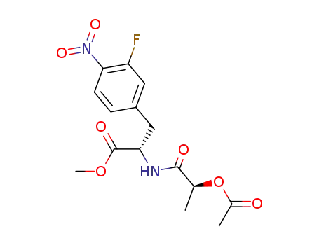 (S)-2-((S)-2-Acetoxy-propionylamino)-3-(3-fluoro-4-nitro-phenyl)-propionic acid methyl ester