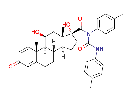 11β,17α-dihydroxy-3-oxo-N-p-tolyl-N-(p-tolylaminocarbonyl)androsta-1,4-diene-17-carboxamide