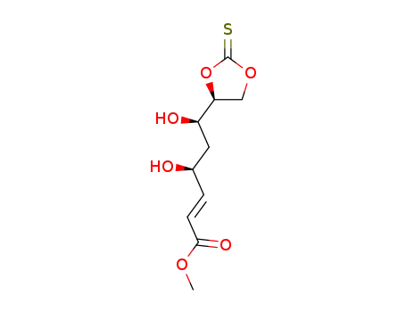 (E)-(4S,6R)-4,6-Dihydroxy-6-((S)-2-thioxo-[1,3]dioxolan-4-yl)-hex-2-enoic acid methyl ester