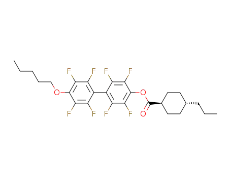 4-Propyl-cyclohexanecarboxylic acid 2,3,5,6,2',3',5',6'-octafluoro-4'-pentyloxy-biphenyl-4-yl ester