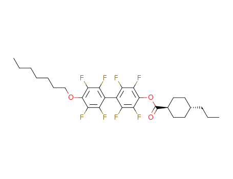 4-Propyl-cyclohexanecarboxylic acid 2,3,5,6,2',3',5',6'-octafluoro-4'-heptyloxy-biphenyl-4-yl ester