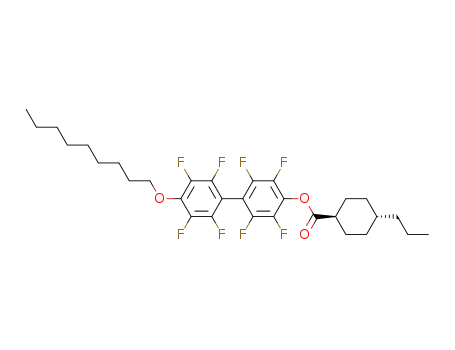 4-Propyl-cyclohexanecarboxylic acid 2,3,5,6,2',3',5',6'-octafluoro-4'-nonyloxy-biphenyl-4-yl ester