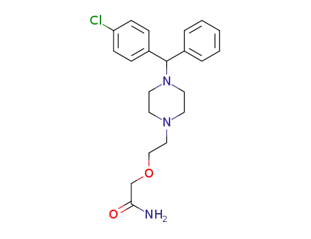 (+)-2-(2-<4-<(4-chlorophenyl)phenylmethyl>-1-piperazinyl>ethoxy)acetamide