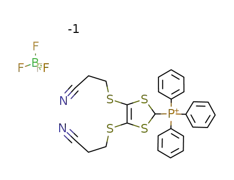triphenyl[4,5-bis(2'-cyanoethylsulfanyl)-1,3-dithiol-2-yl]phosphonium tetrafluoroborate