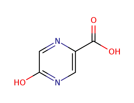 Molecular Structure of 34604-60-9 (5-Hydroxypyrazine-2-carboxylic acid)