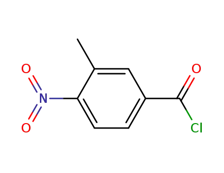 Molecular Structure of 35675-46-8 (3-methyl-4-nitrobenzoyl chloride)