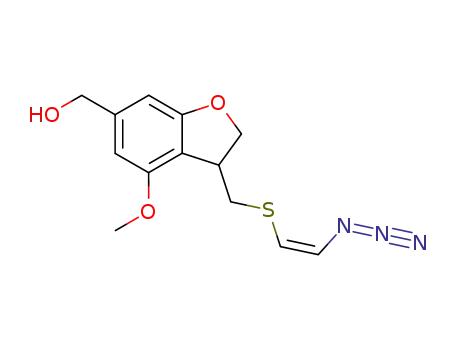 [3-((Z)-2-Azido-vinylsulfanylmethyl)-4-methoxy-2,3-dihydro-benzofuran-6-yl]-methanol