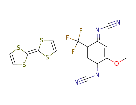 N,N'-dicyano-2-methoxy-5-trifluoromethyl-1,4-benzoquinonediimine/tetrathiafulvalene