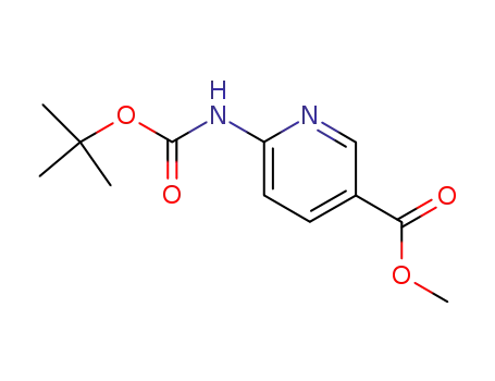 Molecular Structure of 144186-11-8 (METHYL 6-[(TERT-BUTOXYCARBONYL)AMINO]NICOTINATE)