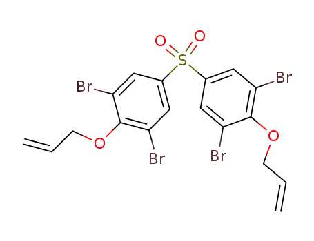 Molecular Structure of 42757-54-0 (Bis(3,5-dibromo-4-allyloxyphenyl) sulfone)