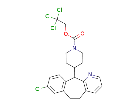4-(8-chloro-6,11-dihydro-5H-benzo[5,6]cyclohepta[1,2-b]pyridin-11-yl)-piperidine-1-carboxylic acid 2,2,2-trichloro-ethyl ester