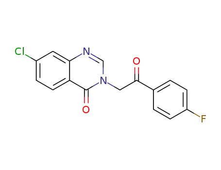 7-chloro-3-[2-(4-fluoro-phenyl)-2-oxo-ethyl]-3H-quinazolin-4-one