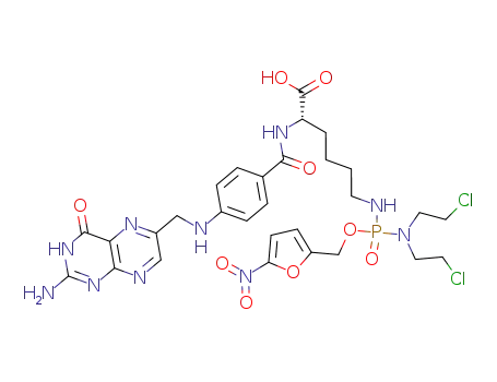 (5-nitro-2-furyl)methyl Nε-(pteroyllysyl)-N,N-bis(2-chloroethyl)phosphorodiamidate