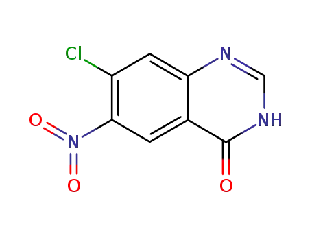 Molecular Structure of 53449-14-2 (6-Nitro-7-Chloro-4-HydroxyQuinazoline)