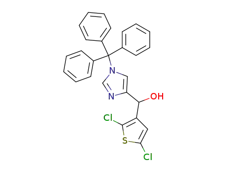 (2,5-dichloro-thiophen-3-yl)-(1-trityl-1H-imidazol-4-yl)-methanol