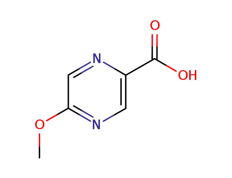 Molecular Structure of 40155-42-8 (5-METHOXYPYRAZINE-2-CARBOXYLIC ACID)