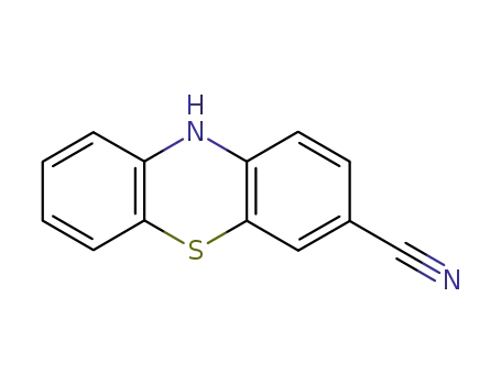 Molecular Structure of 28140-93-4 (3-CYANOPHENOTHIAZINE)