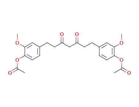Molecular Structure of 52199-86-7 (3,5-Heptanedione, 1,7-bis[4-(acetyloxy)-3-methoxyphenyl]-)