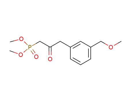 Molecular Structure of 256382-39-5 (Phosphonic acid, [3-[3-(methoxymethyl)phenyl]-2-oxopropyl]-, dimethyl
ester)