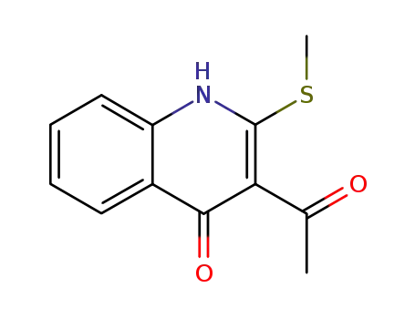 2-methylsulfanyl-3-acetyl-1H-quinolin-4-one