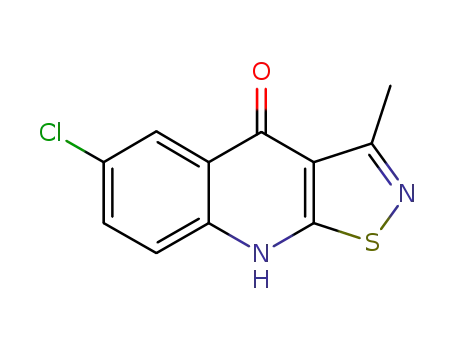 6-chloro-3-methyl-9H-isothiazolo[5,4-b]quinolin-4-one
