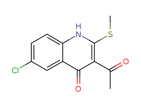 3-acetyl-6-chloro-2-methylsulfanyl-1H-quinolin-4-one